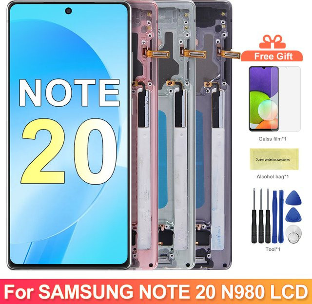 Samsung Galaxy Note 20 N980F LCD Display mit Digital Touch Screen Montage in Schwarz - Bild 1