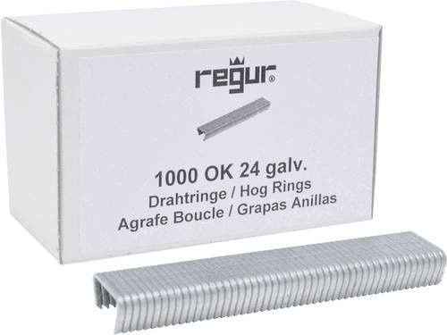 Regur 60717 Drahtringe galvanisiert silber, B: 10 mm, L: 100 mm - Bild 1
