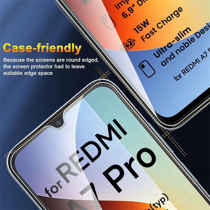 Xiaomi Redmi A7 Pro 4G Panzerglas Set mit 5 klaren Displayschutzfolien 9H Härtegrad Transparent - Bild 3