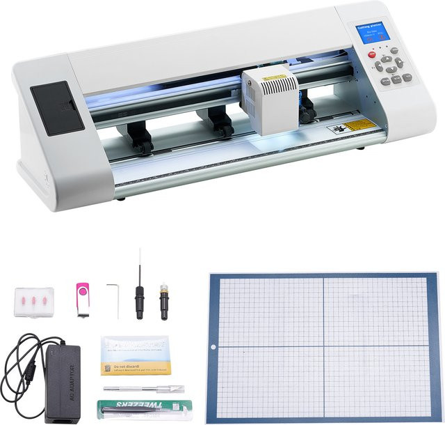 SucceBuy Automatische Vinylschneidemaschine mit Randerkennung in Weiß, kompatibel mit 12 Zoll und 21 Zoll sowie verschiedenen Dateiformaten - Bild 1