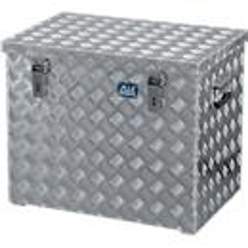Alutec Transportkiste aus Aluminium-Riffelblech in Silber, Volumen: 120 l, L x B x H: 62,2 x 42,5 x 52,0 cm - Bild 3