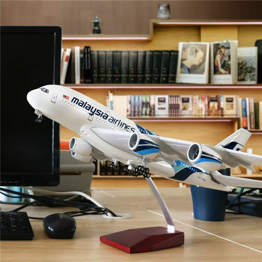ZOCO Malaysia A380 Flugzeugmodell, 1:160, mit LED-Beleuchtung - Bild 3