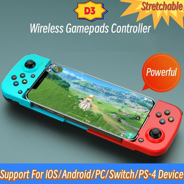 Haolonggcp Wireless Bluetooth 5.0 Gamepad Schwarz für Android, iOS und PC - Bild 1