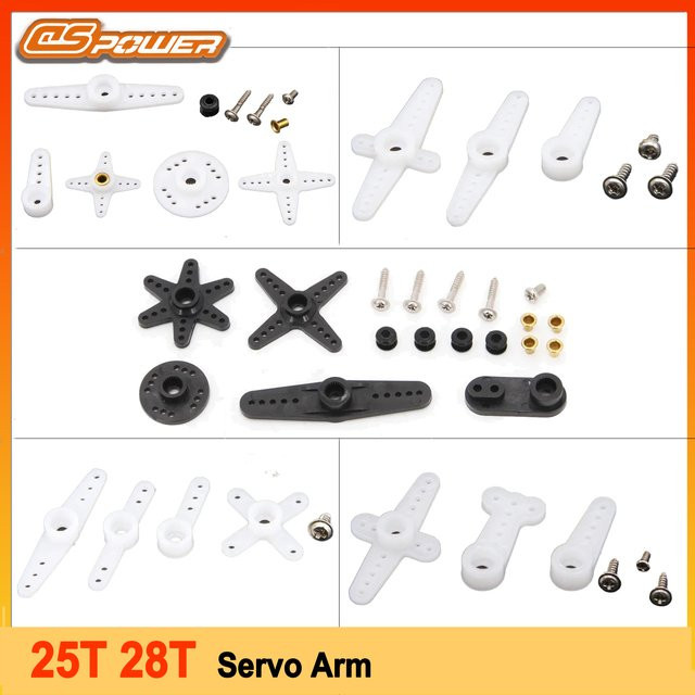 DSpower RC Servo Arm Doppel Kopf Runde Typ, Zubehör, Kunststoff - Bild 1