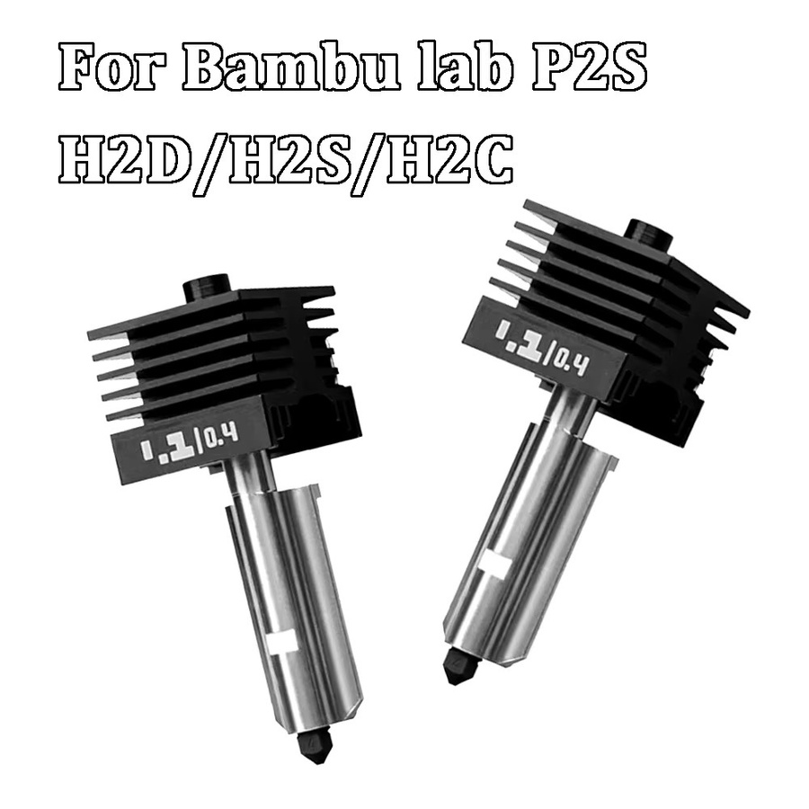 Bambu Lab Hotend Ersatzset aus gehärtetem Stahl für P2S 3D-Drucker mit Düsen in 0,2 mm, 0,4 mm, 0,6 mm und 0,8 mm - Bild 2