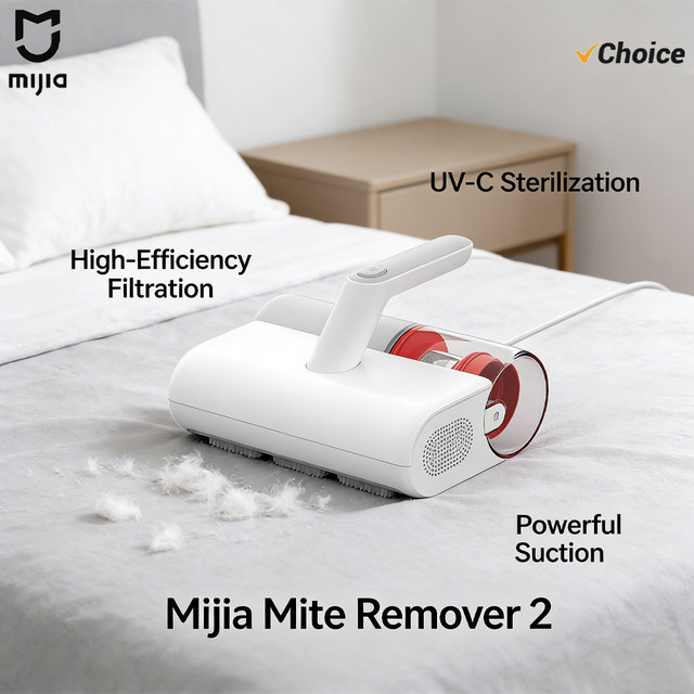MIJIA Milbenentferner 2 mit UV-C-Licht zur Desinfektion und Sterilisation, Weiß - Bild 1