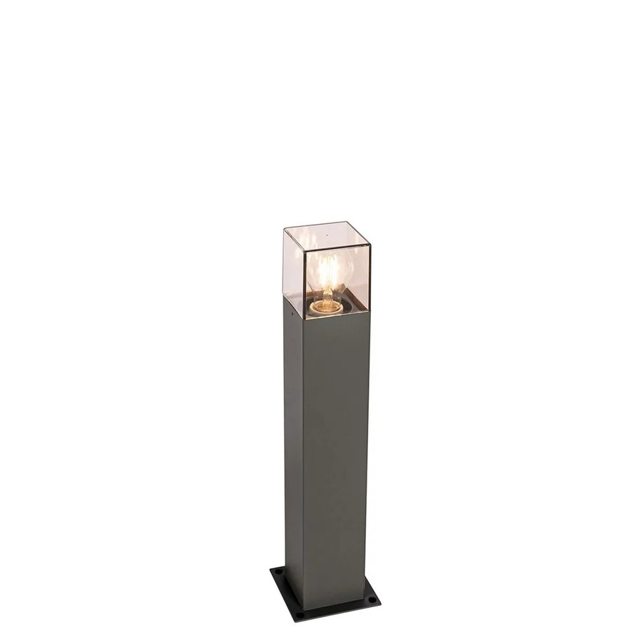 QAZQA Moderne Stehende Außenleuchte Dunkelgrau, Höhe: 50 cm, IP44, Dimmbar, E27 - Bild 2
