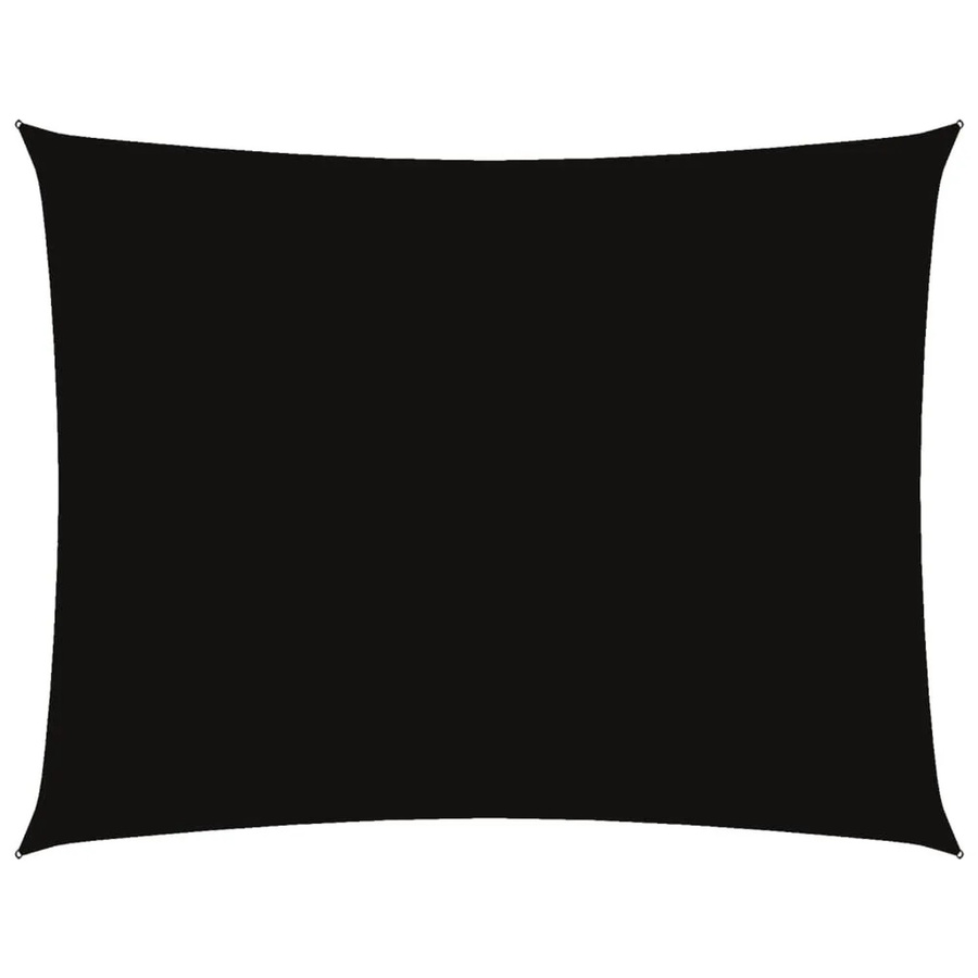Furnicato Sonnensegel aus Oxford-Gewebe rechteckig in Schwarz, Breite: 7 m, Tiefe: 6 m - Bild 2