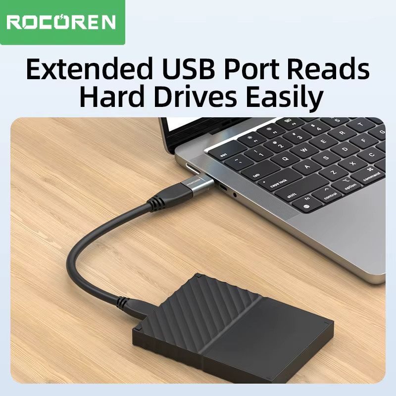 Rocoren USB Typ C OTG-Adapter mit USB 3.0 Konverter für USB-A auf USB-C mit 5 Gbit/s Datenübertragung - Bild 4