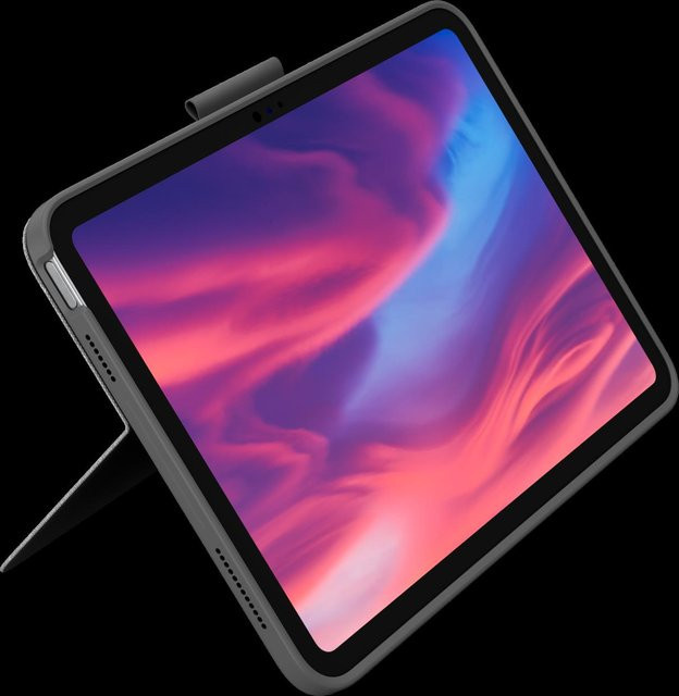 Logitech Combo Touch Tastatur und Foliohülle mit Trackpad und Hintergrundbeleuchtung für iPad Pro 11 Zoll, Oxford Gray, Nordisches Layout - Bild 1