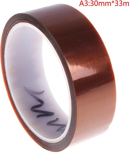 3M Polyimidband für elektronische Komponenten, braun, Breite: 30 mm, Länge: 33 m - Bild 1
