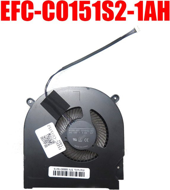 RTDPART Lüfter EFC-C0151S2-1AH DC12V 6,0W 4PIN Schwarz - Bild 1