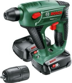 Bosch Home and Garden Akku-Bohrhammer Uneo Maxx 18V mit 2 Akkus PBA 18V 2.0Ah und Ladegerät AL 18V-20 in Schwarz-Grün - Bild 2