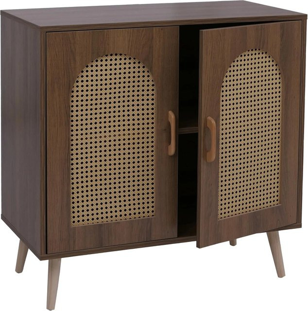 MCW Kommode P51 in Braun aus Poly-Rattan und MDF, B/T/H: 79 x 40 x 80 cm - Bild 2