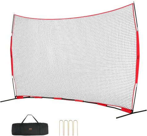 VEVOR Barrikaden-Backstop-Netz als tragbares Absperrnetz für Baseball, Softball, Fußball und Hockey, H x B x T: 312 x 507 x 140 cm - Bild 1