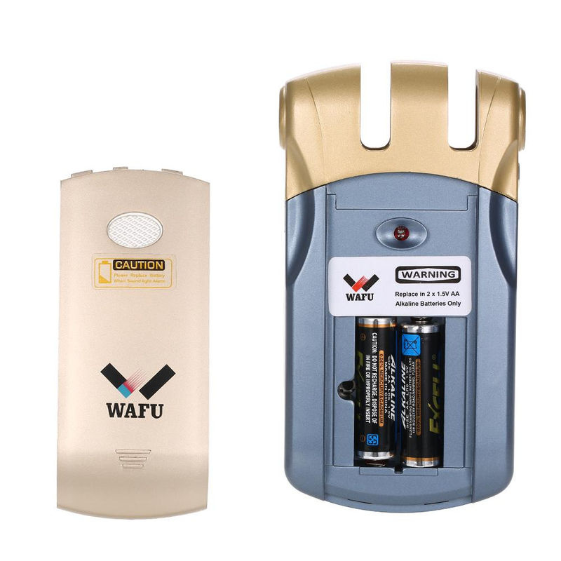 WAFU HF-018W WiFi Intelligentes Elektronisches Türschloss aus Zinklegierung mit Fernbedienung in Silber/Blau - Bild 10