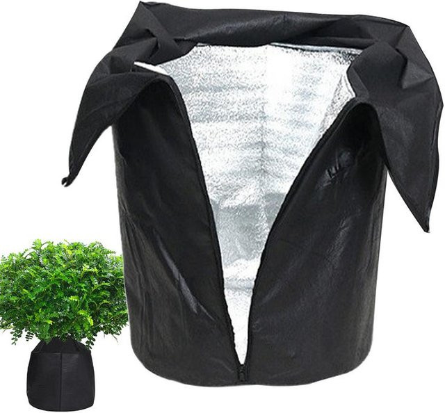 Frostschutz Pflanzenschutztasche für Winterpflanzen und Bäume in Schwarz, B/T/H: 50,0 x 45,0 cm - Bild 1