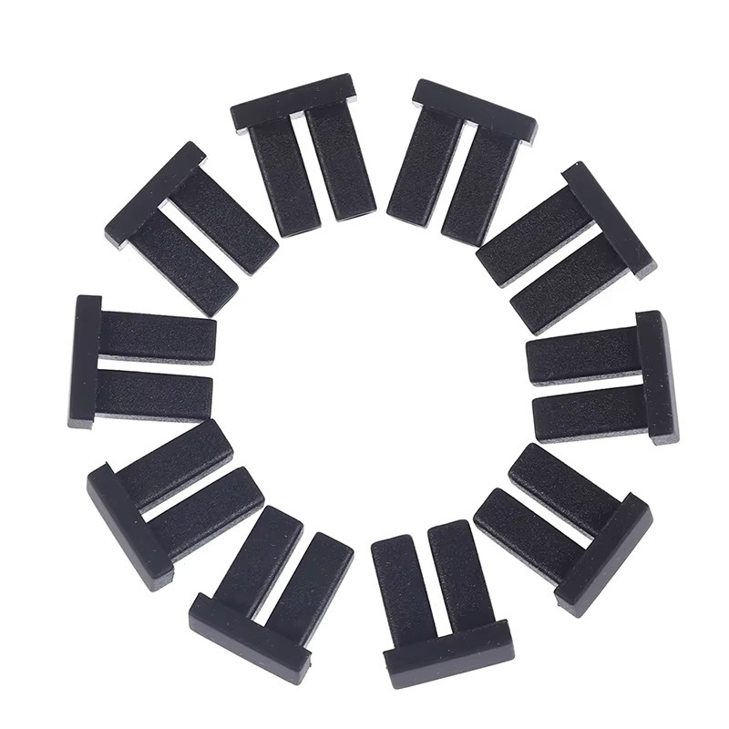 10er Set Staubschutzkappen für SFP-Module und optische Faseranschlüsse in Schwarz - Bild 3