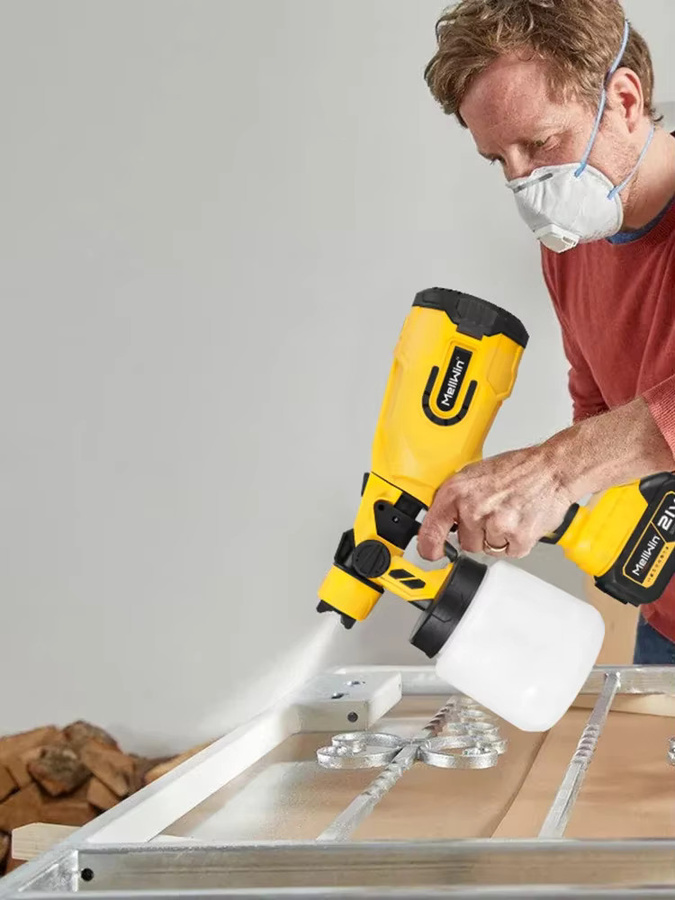 MELLWIN Akku Farbspritzpistole HVLP Cordless Set für Makita 18V, 1200ml - Bild 4
