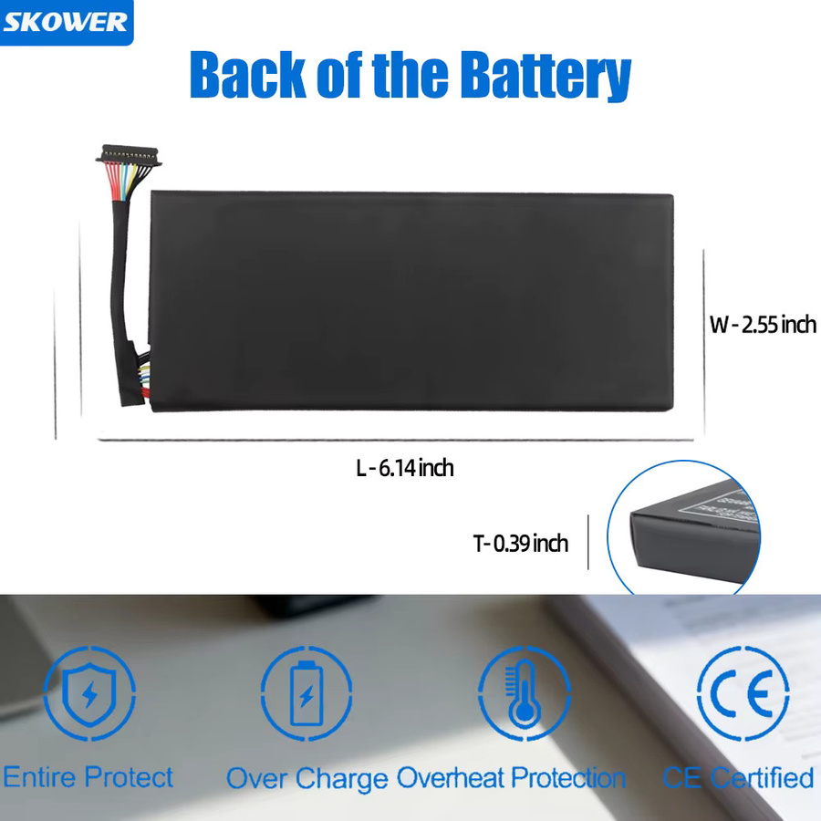 SKOWER Akku für Lenovo Legion Go Handheld Gaming PC, Upgrade 81Wh/10360mAh, Schwarz - Bild 5