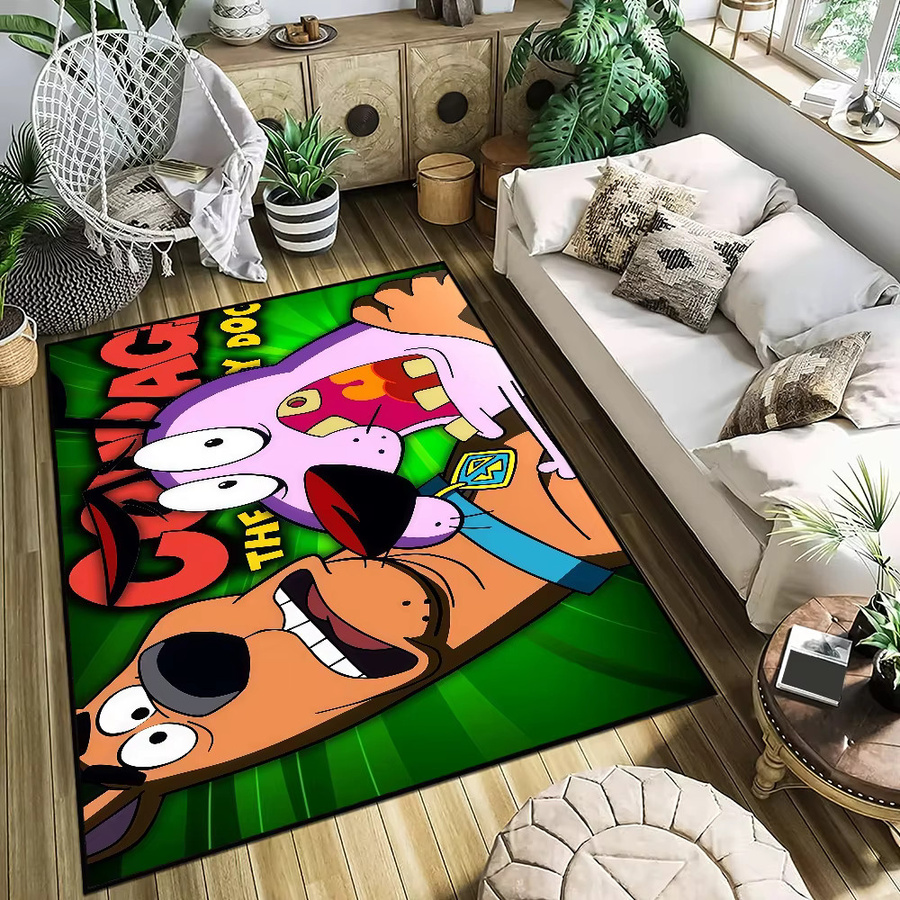 C-COURAGE Bodenmatte mit Cartoon Hund Motiv für Kinder, Rechteckig, Mehrfarbig, Breite: 60 cm, Tiefe: 40 cm - Bild 3