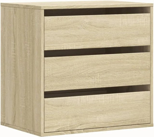 vidaXL Kommode Sonoma-Eiche aus Holzwerkstoff, Farbe: Braun, B/T/H: 60 x 41 x 58 cm - Bild 1