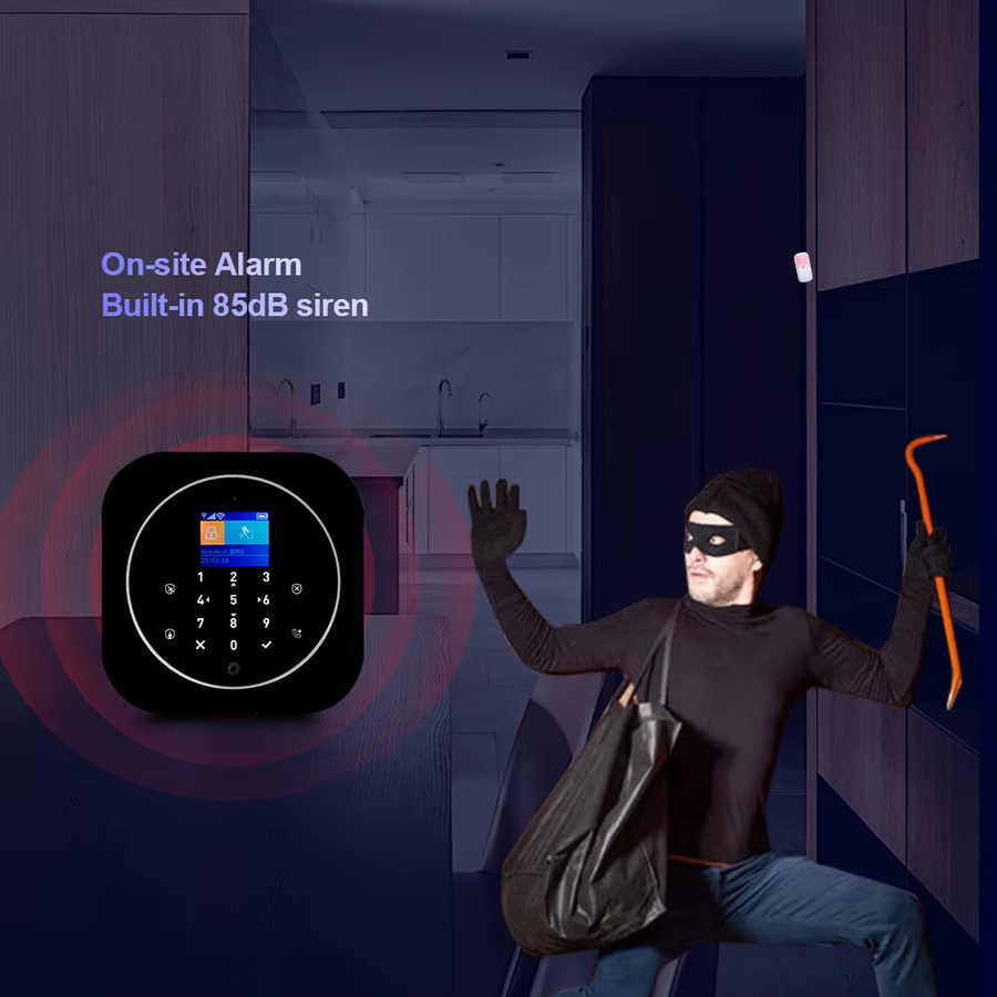 KERUI G12 WIFI GSM Alarmsystem DIY Set mit Tür- und Bewegungssensoren sowie IP-Kamera zur Smart Life App-Steuerung - Bild 4