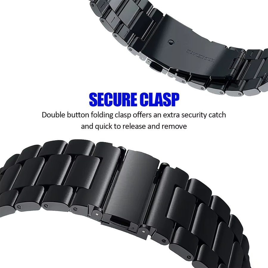 Uhrenarmband Edelstahl, Silber, Unisex - Bild 3