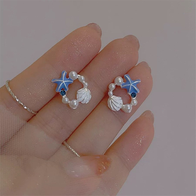 Rinhoo Ohrringe, Silber, Zirkonia, Perle, Damen - Bild 1