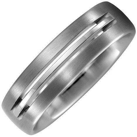 Colfem Partnerring Titan, Silber, Unisex, Ringgröße 56 - Bild 1