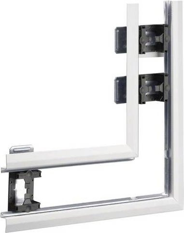 Hager BKIS251305E9016 Flachwinkel in Verkehrsweiß, B: 130 mm, L: 280 mm - Bild 1