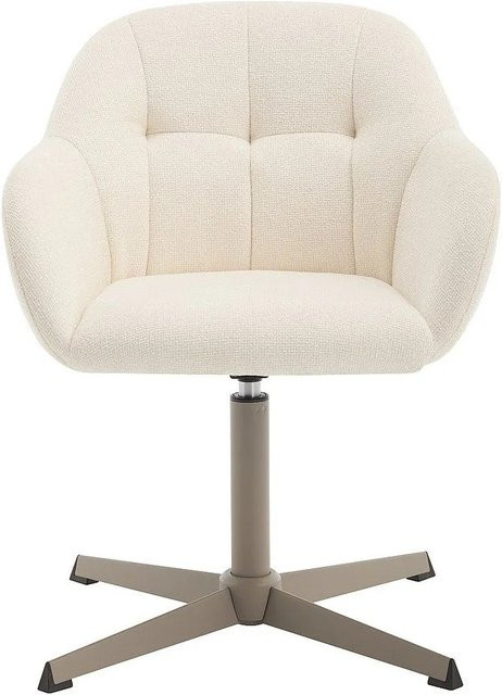 Bürostuhl Lanciega ohne Armlehnen in Beige für Home-Office und Büro - Bild 1