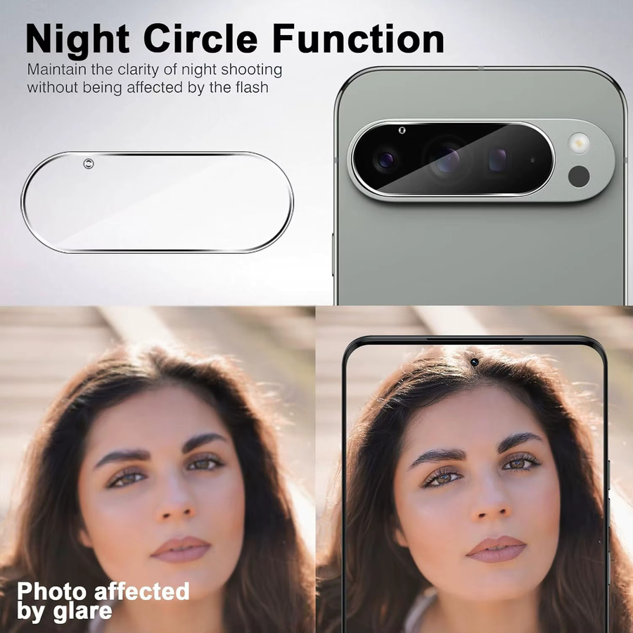 2-in-1 Schutzfolien-Set aus gehärtetem Glas für Google Pixel 11 und Pixel 11 Pro XL inklusive Kameralinsen-Schutzfolie, transparent - Bild 6