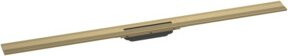 Hansgrohe RainDrain Flex Duschrinne aus Edelstahl in Silber, B/L: 120 cm, Wandmontage mit Geruchsverschluss - Bild 1