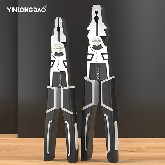 DTBD Multifunktionszange als Stripper, Crimper und Cutter in Silber, 7/9 Zoll - Bild 1