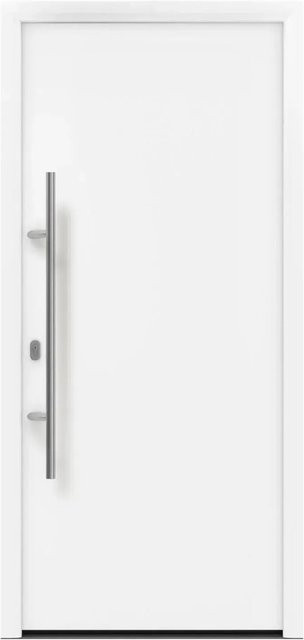 EcoStar Haustür Isopro IP 010 in Verkehrsweiß, B: 110 cm, H: 210 cm, DIN Links - Bild 1