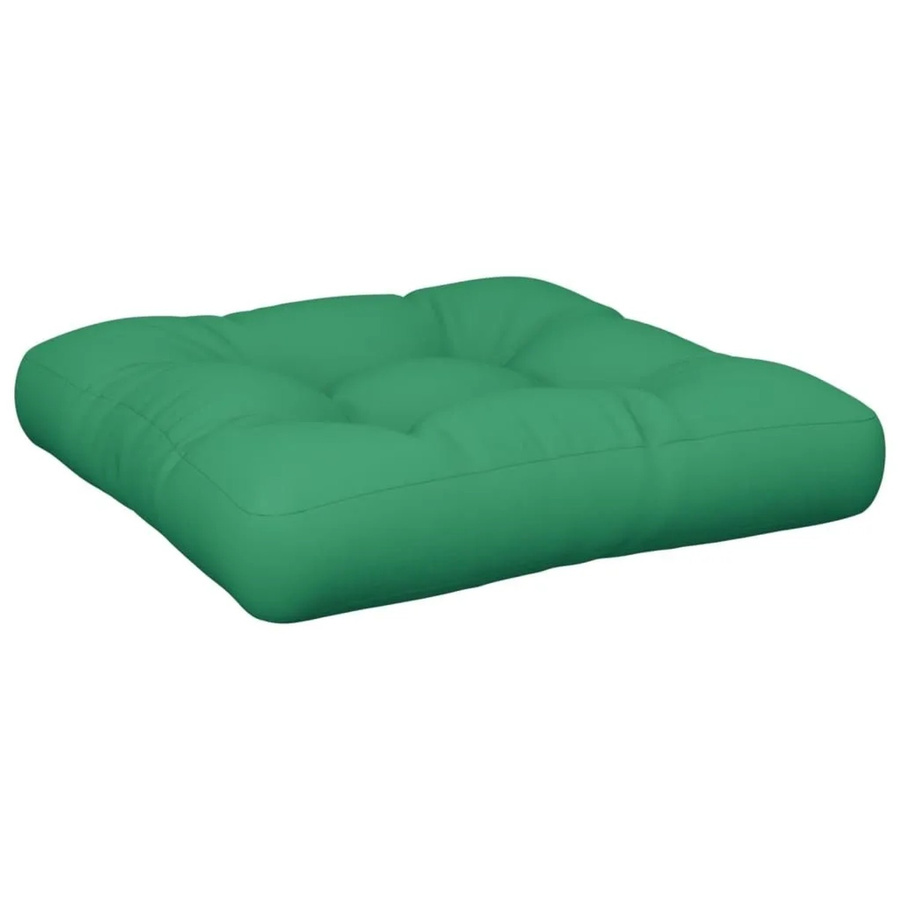vidaXL Palettenkissen Grün aus Polyester, wasserabweisend und UV-beständig, B/T/H: 50 x 50 x 12 cm - Bild 2