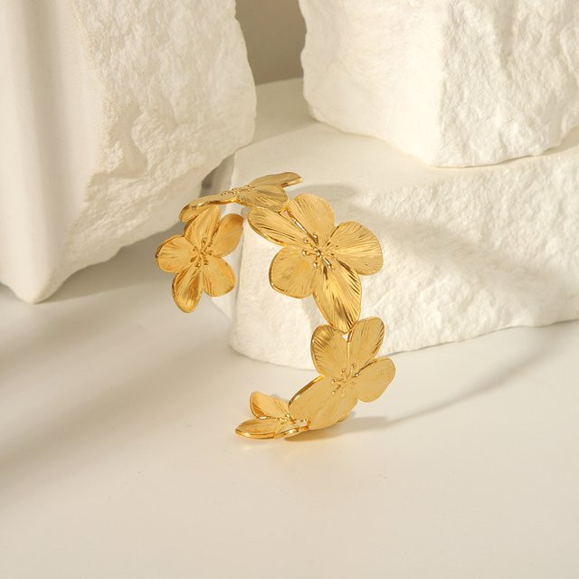 Armband Edelstahl, Blume, Damen - Bild 1