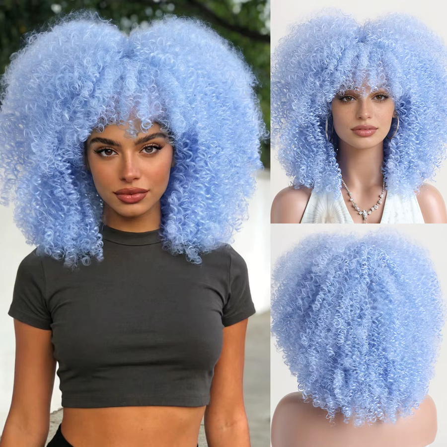 MAISI Afro Kinky Curly Synthetik-Perücke, Damen - Bild 2