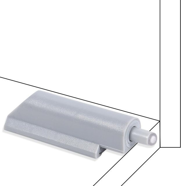 10 Stück mfySpace Push-to-Open Scharnier-Dämpfer aus Kunststoff in Weiß für Gehäusetüren, Kabinette und Schubladen - Bild 1
