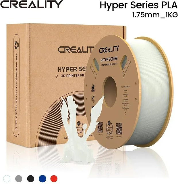 Creality Hyper Series PLA-Filament für FDM-Drucker, 1,75 mm, Rot und Weiß - Bild 1
