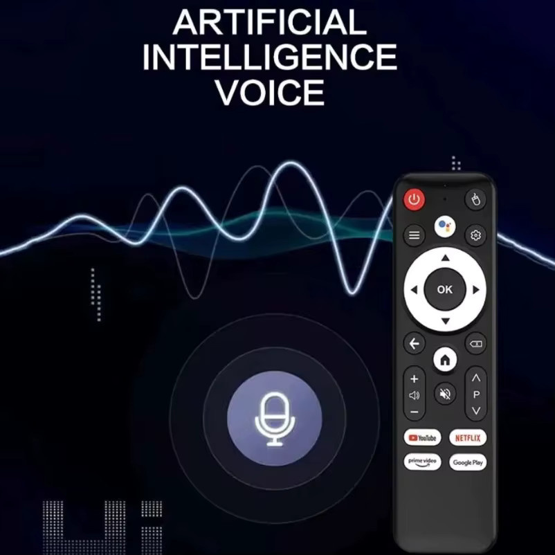 VIKEFON Bluetooth Sprachfernbedienung für Smart TV Boxen Mortal T1 Q1S R69 PLUS T1S T1X in Schwarz - Bild 4