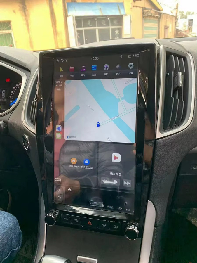 YANFU Android 13 Multimedia-Autoradio mit Qualcomm Prozessor und GPS für Ford Edge 2015 bis 2019 in Schwarz - Bild 4