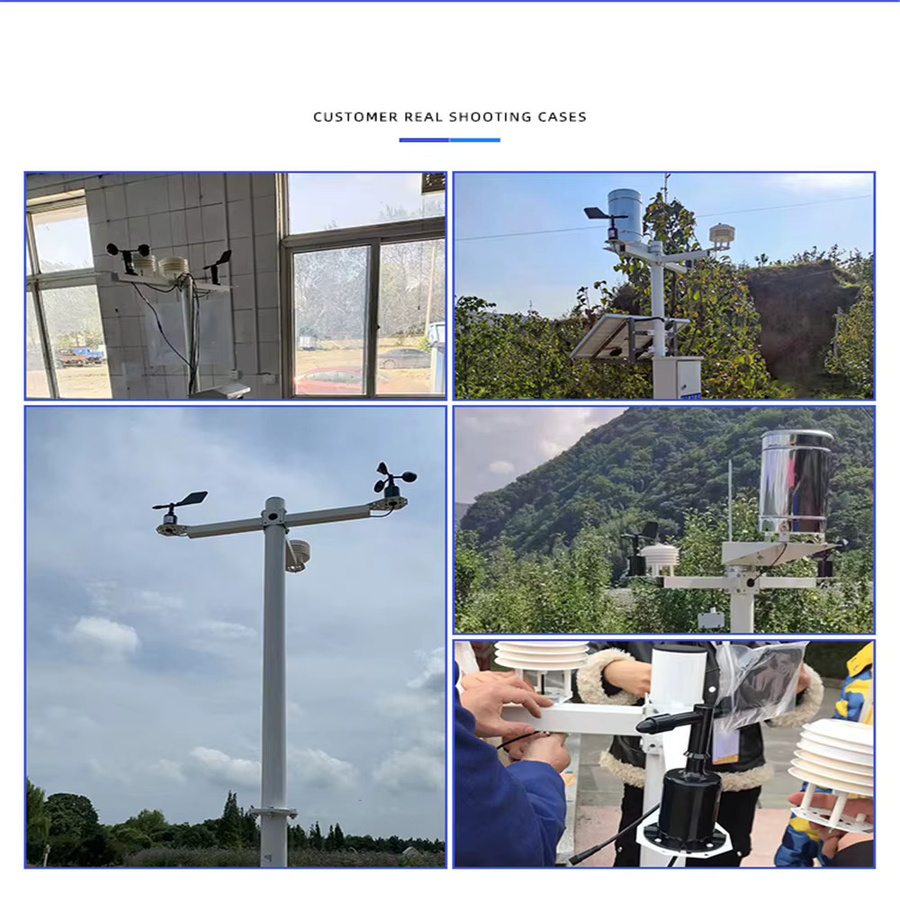 UICPAL Anemometer Sensor für Außenstationen mit 3 Bechern aus Polykohlefaser, Windgeschwindigkeit und Windrichtung, Farbe: Schwarz, Ausgang: RS485 - Bild 2