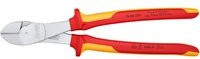 Knipex Kraft-Seitenschneider 74 06 250 VDE mit Facette, isoliert, rot/verchromt, Länge: 250 mm - Bild 1