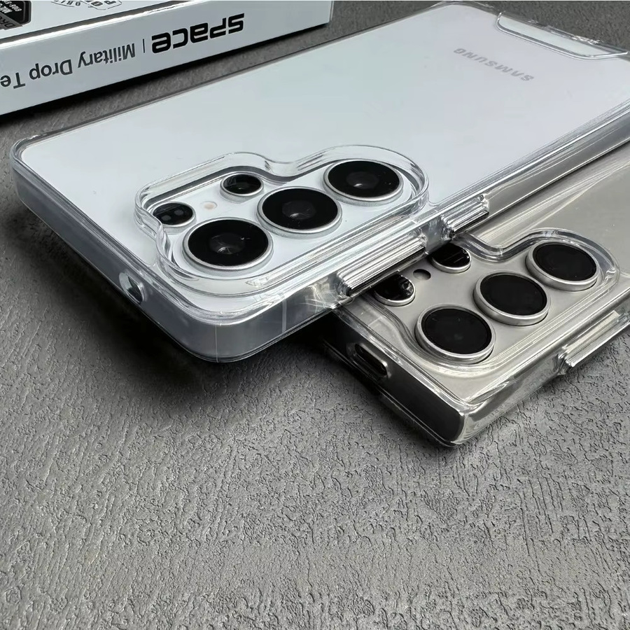NUCWIN Transparente Stoßfeste Handyhülle für Samsung Galaxy S26 Ultra S25 S24 S23 S22 Plus und weitere Modelle, Durchsichtige PC-Abdeckung mit Box - Bild 3