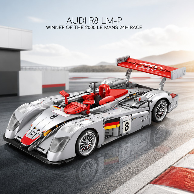 barweer Technical R8 LMP 2000, Rennwagen, Modellbausatz, 2426 Teile, 18+ - Bild 1
