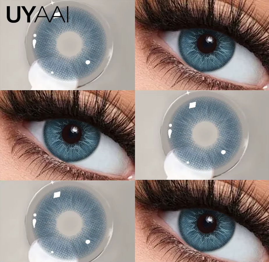 UYAAI Kontaktlinsen, Blau, 2 Stück, Unisex - Bild 3