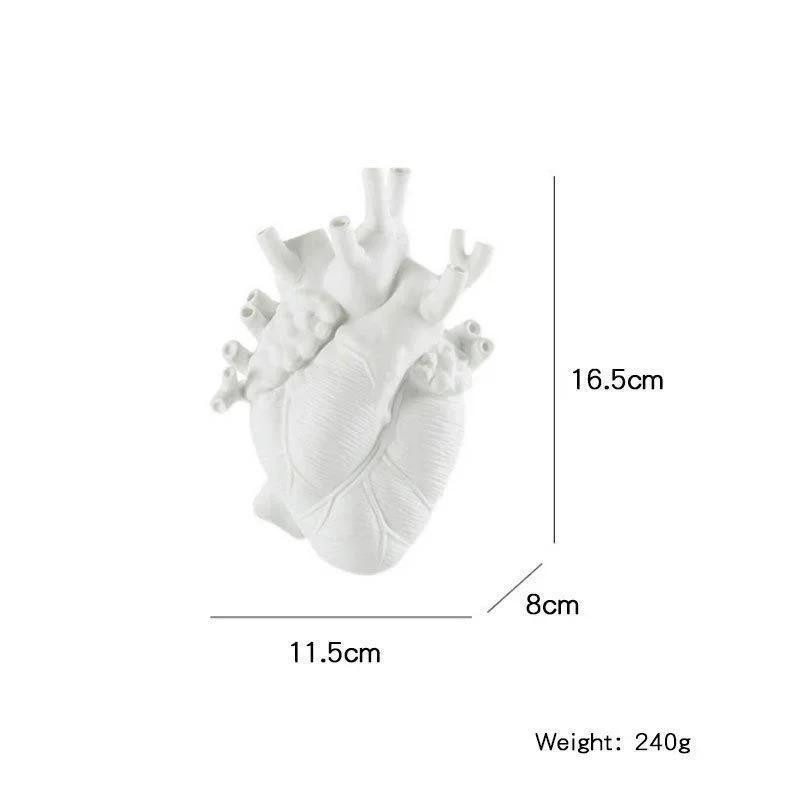 Dekorative Herz-Vase in anatomischer Optik als Kunstobjekt für deine Raumdekoration von Yiran Furniture - Bild 3