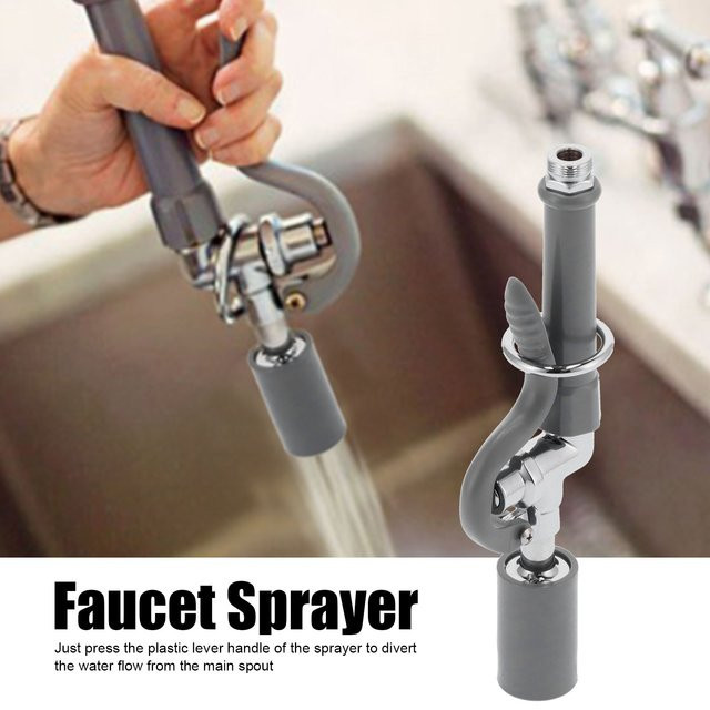 TOPINCN Hochdruck Wasserhahn Sprayer aus Edelstahl für die Küche in Grau - Bild 1